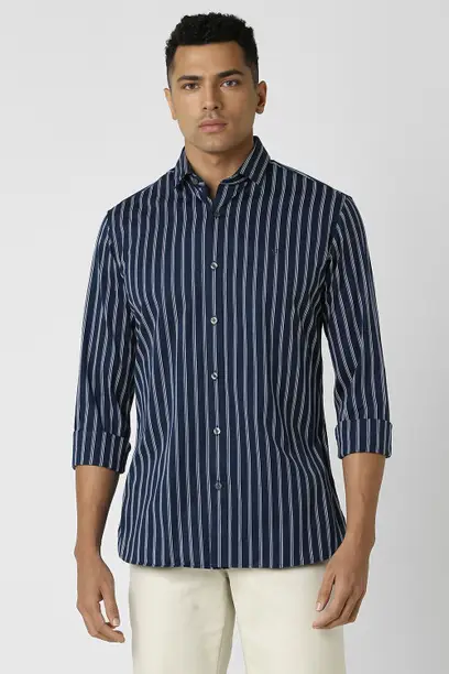Van Heusen - Comfort Fit Striped Cotton Blend Shirt